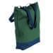USA Made Poly Notebook Tote Bags, Hunter Green-Navy, 1AAMX1UASZ