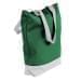 USA Made Poly Notebook Tote Bags, Kelly Green-White, 1AAMX1UAT4