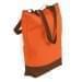 USA Made Poly Notebook Tote Bags, Orange-Brown, 1AAMX1UAXS