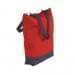 USA Made Poly Notebook Tote Bags, Red-Graphite, 1AAMX1UAZT