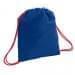 USA Made 200 D Nylon Drawstring Backpacks, Royal-Red, 2001744-T02