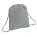 USA Made 200 D Nylon Drawstring Backpacks, Gray-Gray, 2001744-T1U
