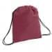 USA Made 200 D Nylon Drawstring Backpacks, Burgundy-Graphite, 2001744-TQT