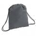 USA Made 200 D Nylon Drawstring Backpacks, Graphite-Black, 2001744-TRR