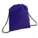 USA Made 200 D Nylon Drawstring Backpacks, Purple-Black, 2001744-TYR