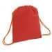 USA Made 200 D Nylon Drawstring Backpacks, Red-Orange, 2001744-TZ0