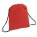 USA Made 200 D Nylon Drawstring Backpacks, Red-Black, 2001744-TZR