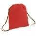 USA Made 200 D Nylon Drawstring Backpacks, Red-Brown, 2001744-TZS
