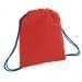 USA Made 200 D Nylon Drawstring Backpacks, Red-Navy, 2001744-TZZ