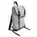 USA Made Poly Small T Bottom Backpacks, Gray-Black, 2001921-A1R