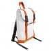 USA Made Poly Small T Bottom Backpacks, White-Orange, 2001921-A30