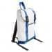 USA Made Poly Small T Bottom Backpacks, White-Royal, 2001921-A33