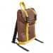 USA Made Canvas Small T Bottom Backpacks, Brown-Gold, 2001921-AA5