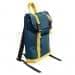 USA Made Canvas Small T Bottom Backpacks, Navy-Gold, 2001921-AC5