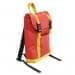 USA Made Canvas Small T Bottom Backpacks, Red-Gold, 2001921-AE5