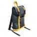 USA Made Poly Small T Bottom Backpacks, Black-Gold, 2001921-AO5