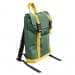 USA Made Poly Small T Bottom Backpacks, Hunter-Gold, 2001921-AS5