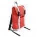 USA Made Poly Small T Bottom Backpacks, Red-White, 2001921-AZ4
