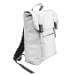 USA Made Poly Large T Bottom Backpacks, White-White, 2001922-A34