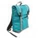 USA Made Poly Large T Bottom Backpacks, Turquoise-Gray, 2001922-A9U