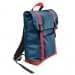 USA Made Canvas Large T Bottom Backpacks, Navy-Red, 2001922-AC2
