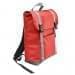 USA Made Canvas Large T Bottom Backpacks, Red-Gray, 2001922-AEU