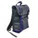 USA Made Poly Large T Bottom Backpacks, Black-Purple, 2001922-AO1