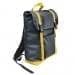 USA Made Poly Large T Bottom Backpacks, Black-Gold, 2001922-AO5