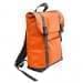 USA Made Poly Large T Bottom Backpacks, Orange-Black, 2001922-AXR