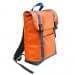 USA Made Poly Large T Bottom Backpacks, Orange-Navy, 2001922-AXZ