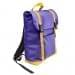 USA Made Poly Large T Bottom Backpacks, Purple-Gold, 2001922-AY5