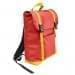 USA Made Poly Large T Bottom Backpacks, Red-Gold, 2001922-AZ5