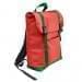 USA Made Poly Large T Bottom Backpacks, Red-Kelly, 2001922-AZW