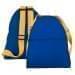 USA Made Nylon Poly Giveaway Backpack, Royal Blue-Gold, 2002033-A05