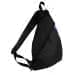 USA Made Poly Sling Messenger Backpacks, Black-Purple, 2101110-AO1