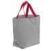 USA Made Poly Convention Expo Tote Bags, Grey-Red, 2BAD31UA12