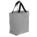 USA Made Poly Convention Expo Tote Bags, Grey-Black, 2BAD31UA1R