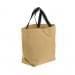 USA Made Poly Convention Expo Tote Bags, Khaki-Black, 2BAD31UA2R
