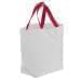 USA Made Poly Convention Expo Tote Bags, White-Red, 2BAD31UA32