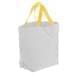 USA Made Poly Convention Expo Tote Bags, White-Gold, 2BAD31UA35