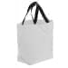 USA Made Poly Convention Expo Tote Bags, White-Black, 2BAD31UA3R