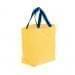 USA Made Poly Convention Expo Tote Bags, Gold-Royal Blue, 2BAD31UA43