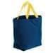 USA Made Canvas Grocery Tote Bags, Navy-Gold, 2BAD31UAC5