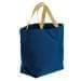 USA Made Canvas Grocery Tote Bags, Navy-Khaki, 2BAD31UACX