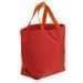USA Made Canvas Grocery Tote Bags, Red-Orange, 2BAD31UAE0