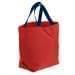 USA Made Canvas Grocery Tote Bags, Red-Navy, 2BAD31UAEZ