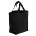 USA Made Canvas Grocery Tote Bags, Black-Black, 2BAD31UAHR