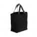 USA Made Canvas Grocery Tote Bags, Black-Graphite, 2BAD31UAHT