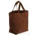 USA Made Poly Convention Expo Tote Bags, Brown-Brown, 2BAD31UAPS