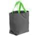 USA Made Poly Convention Expo Tote Bags, Graphite-Lime, 2BAD31UARY